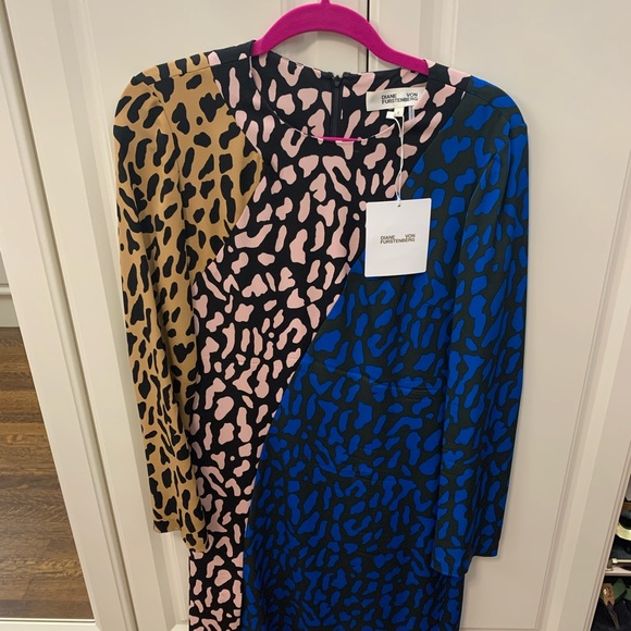 DVF Diane von Furstenberg Belmont Print Dress NWT size 6 - Picture 5 of 9